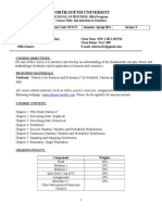 INTRO TO STATS COURSE AT NORTH SOUTH UNIVERSITY