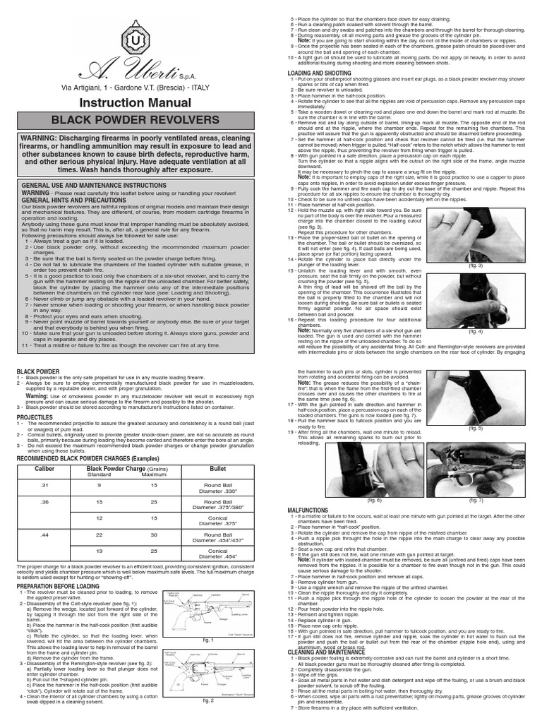 Black Powder Revolvers Cleaning PDF