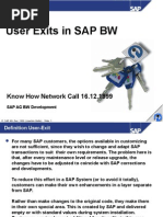 User Exit en SAP BW