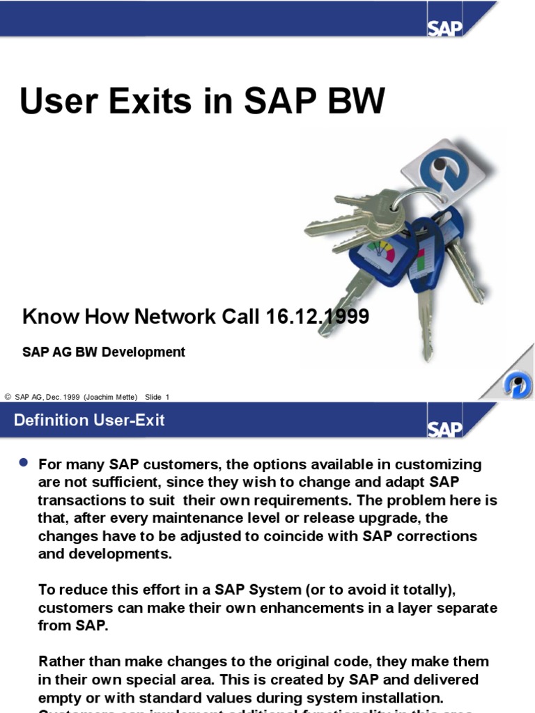 Customer Exit Variable Sap Bw Transaction