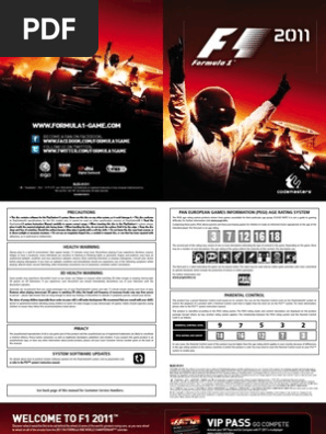 F1 11 Manual Ps3 Formula One Computing And Information Technology