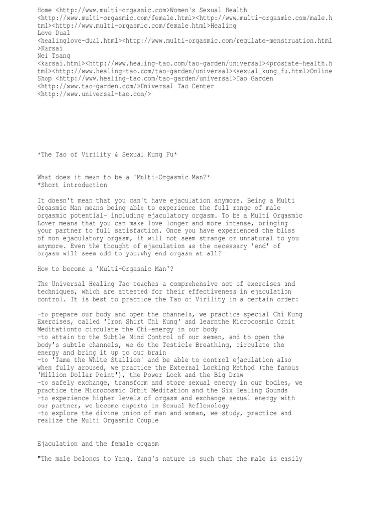 The Man PDF Mantak Chia Human Reproduction