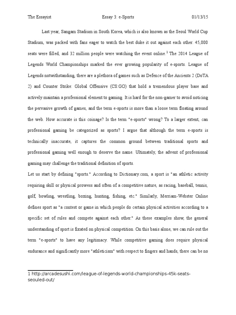 What is sportsmanship essay image