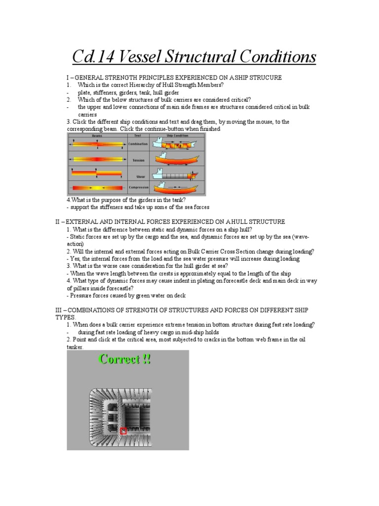 Dynamic Forces on Ship Structures | PDF | Hull (Watercraft) | Ships