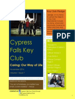 Cypress Falls Key Club November 2014 Newsletter