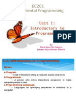 Chapter1 - Introductory To Programming