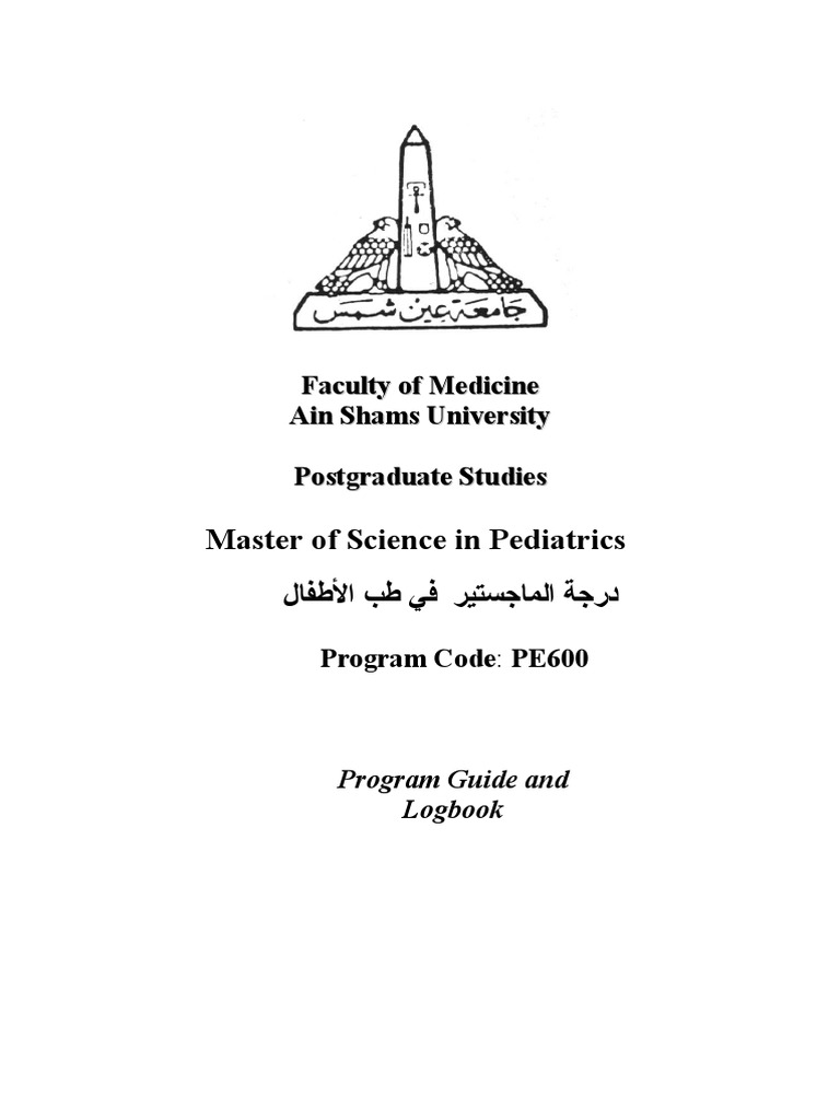 Master In Pediatrics Doc Pathology Medical School