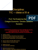 TIC9 Clasa A IX-a 2014-2015ll
