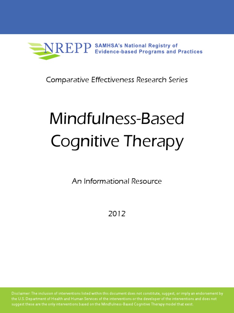 MBCT Booklet Final PDF | PDF | Mindfulness | Major Depressive Disorder
