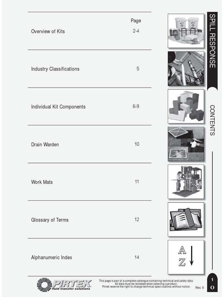 Spill Kits Sorbents PDF Oil Spill Petroleum