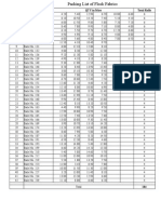 Sr. No. Description QTY in Mtrs Total Rolls