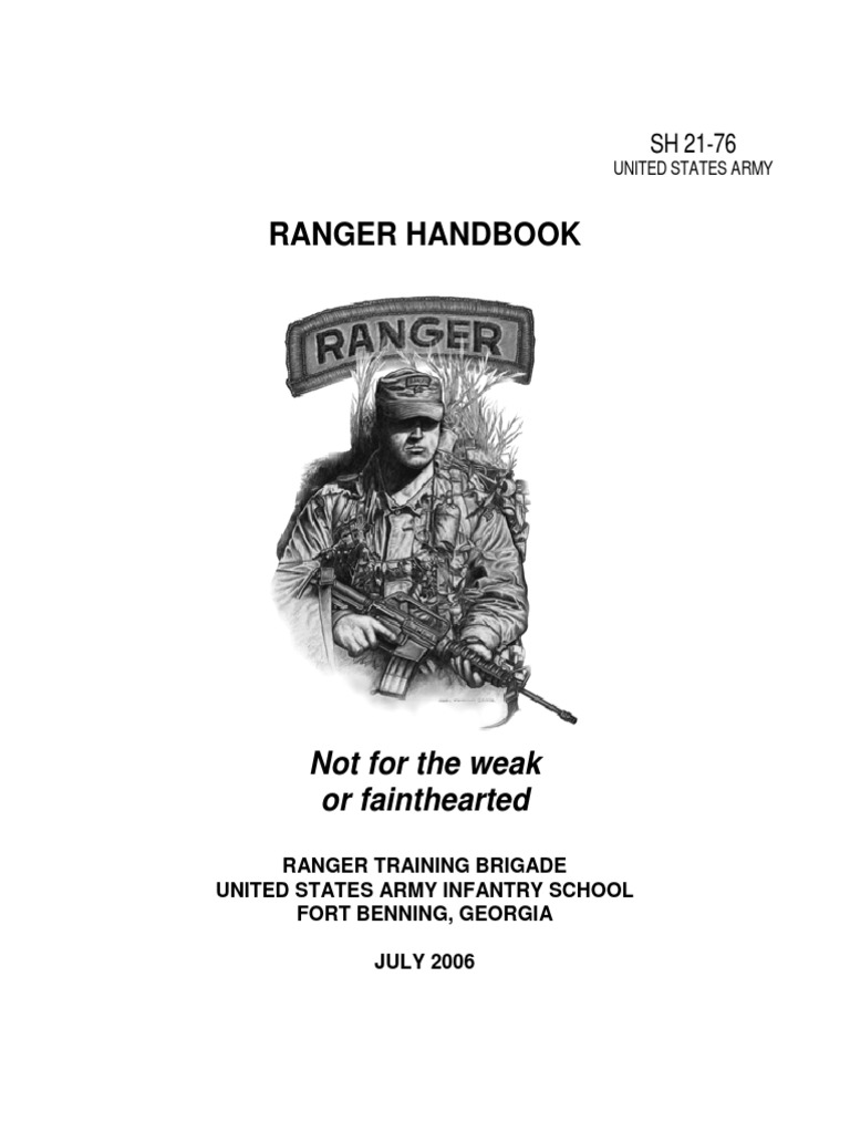 Ranger Handbook United States Army Rangers Military Units And