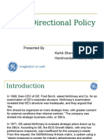 GE Directional Policy