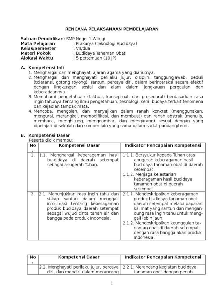 11 Rpp Budidaya Tanaman Obat