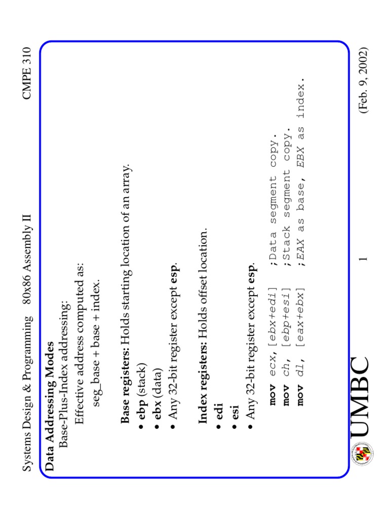 Assem 2 | PDF | Instruction Set | Computer Data