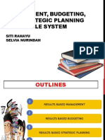 Management, Budgeting, and Strategic Planning As A Single System