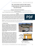 Effect of Lintel and Lintel Band on the Global Performance of Reinforced Concrete Masonry in-filled Frames