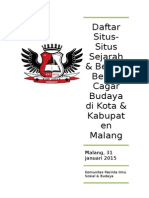 Daftar Situs-Situs Sejarah Di Kota & Kabupaten Malang