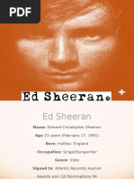 Ed Sheeran Genre