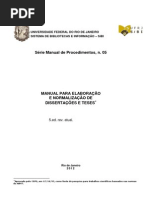 Normas Para Elaboração de Teses e Dissertações