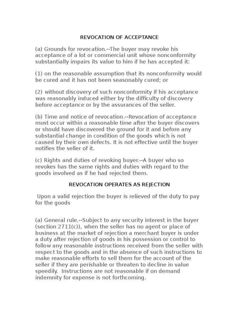 Contracts UCC Essays PDF Breach Of Contract Implied Warranty