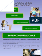 CATEGORÖAS DE LAS COMPUTADORAS