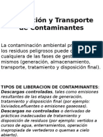 Liberacion y Transporte de Contaminantes