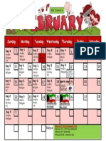 February Calendar 2015