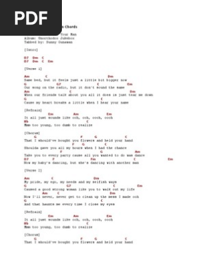 Chord Bruno Mars When I Was Your Man Python