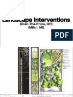 Landscape Interventions: (Over-The-Rhine, OH) (Milan, MI)