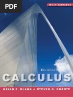 Calculus Multivariable 2nd Edition Blank & Krantz - Vector Calculus PDF
