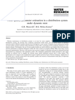 Water Quality Parameter Estimation in A Distribution System