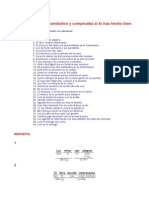 Practica El Análisis Sintáctico y Comprueba Si Lo Has Hecho Bien Con El Solucionario