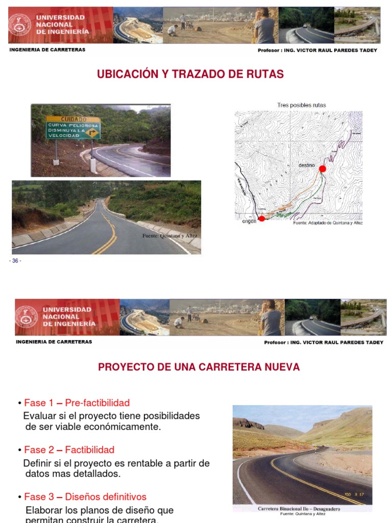 Estudio de Trazado de Carreteras | PDF | La carretera | Mapa
