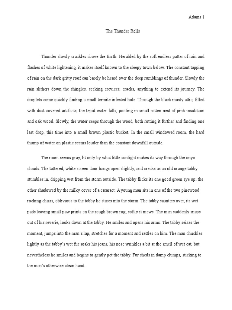 How to describe rainy weather in a story image