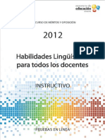 Instructivo Habilidades Linguisticas 2012