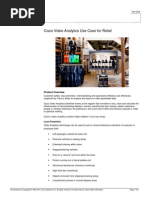 Cisco Video Analytics Use Case For Retail: Product Overview