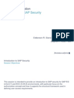Intro to SAP Security 