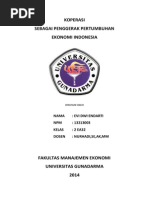 Download Koperasi Sebagai Penggerak Pertumbuhan Ekonomi Indonesia by EVI DWI ENDARTI SN254315185 doc pdf
