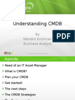 Understanding CMDB: by Nandini Krishnan Business Analyst