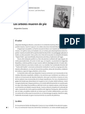 Los Árboles Mueren de Pie PDF | PDF | Teatro | Autor