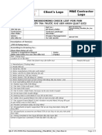 Qa-f-Vn-pcm - Pre T & C Check List For Fan