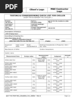 QA-F-VN-PCM- T & C Check List for Chiller