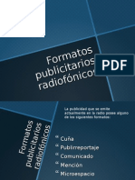 Formatos Radiofonicos