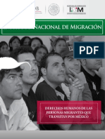Derechos Humanos de las personas migrantes que transitan México