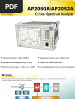 Download Optical Spectrum Analyzer AP2050A - APEX Technologies by APEX Technologies SN25432820 doc pdf