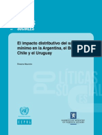 Maurizio-Salario Minimo en Cuatro Paises-CEPAL-ElimpactodistributivodelSalario