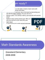 math standards awareness