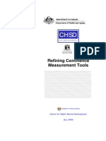 Refining Continence Measurement Tools: Centre For Health Service Development July, 2006