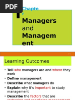 Topic 1 Managers and Management